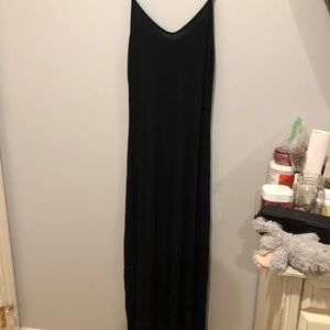 Black maxi dress
